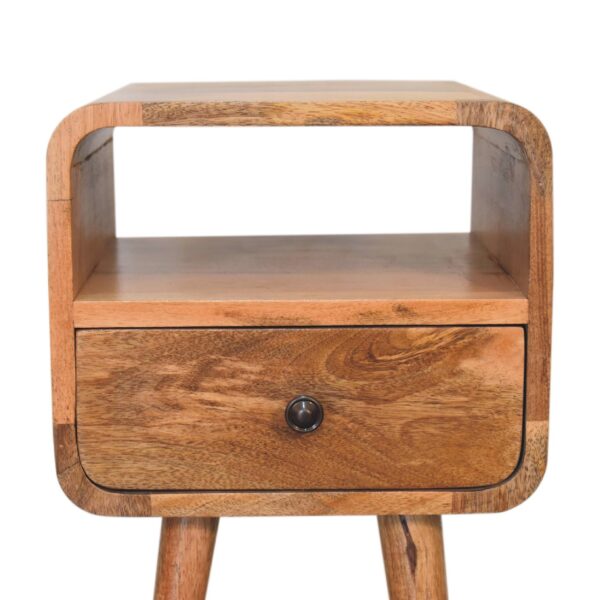 Mini Oakish Curve Open Bedside - Image 4