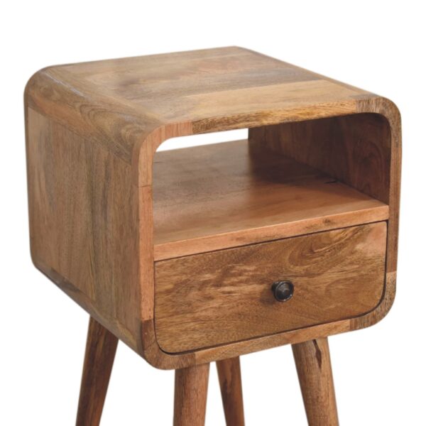 Mini Oakish Curve Open Bedside - Image 6