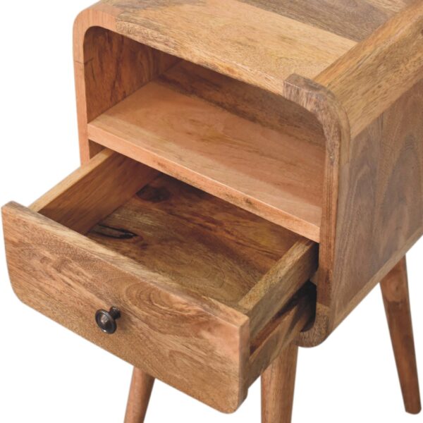 Mini Oakish Curve Open Bedside - Image 7