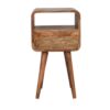 Mini Oakish Curve Open Bedside - Image 9