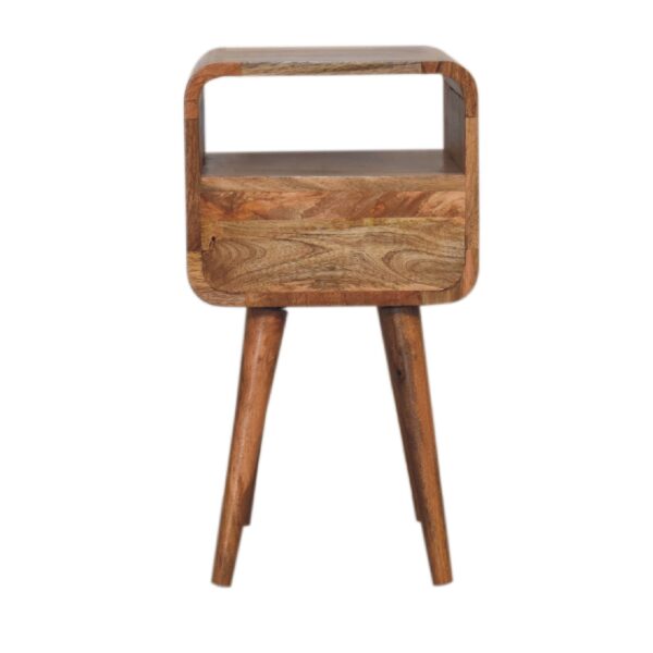 Mini Oakish Curve Open Bedside - Image 9