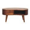 Mini Chesnut Wave Coffee Table