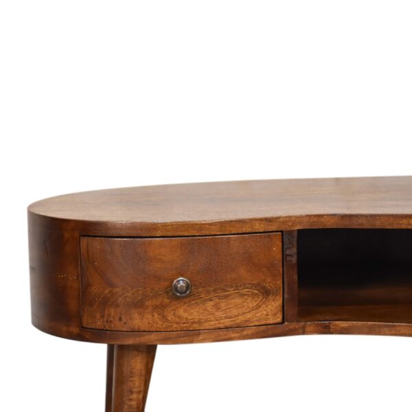 Mini Chesnut Wave Coffee Table - Image 4