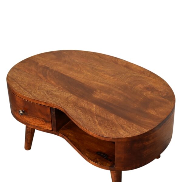 Mini Chesnut Wave Coffee Table - Image 5
