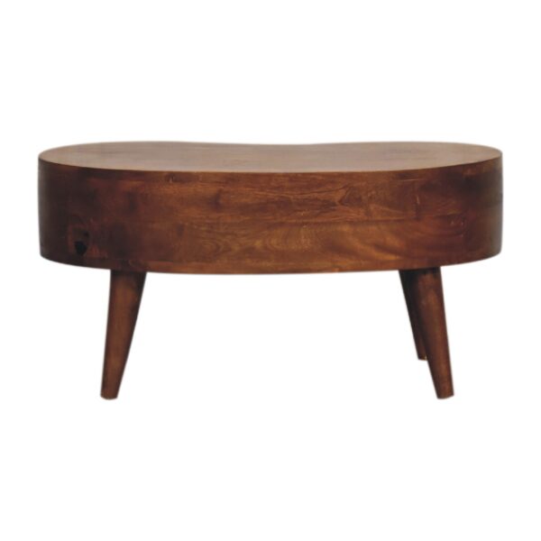 Mini Chesnut Wave Coffee Table - Image 9