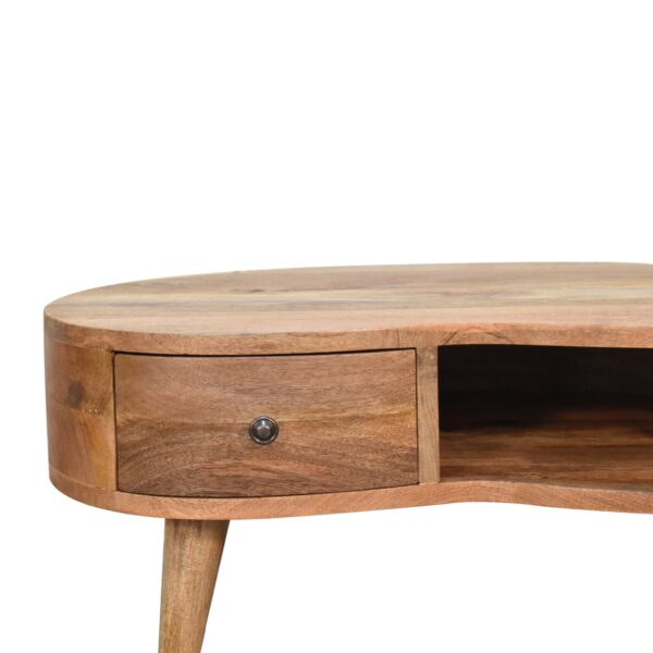 Mini Oak-ish Wave Coffee Table - Image 4