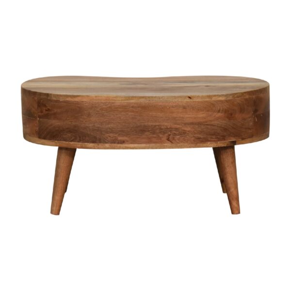 Mini Oak-ish Wave Coffee Table - Image 9