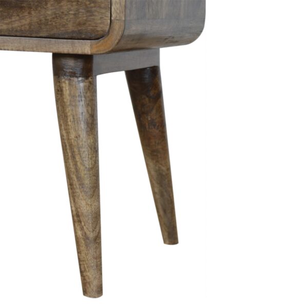 Curved Classic Grey Washed Bedside - Image 5