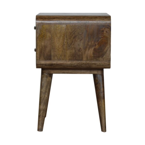 Curved Classic Grey Washed Bedside - Image 7