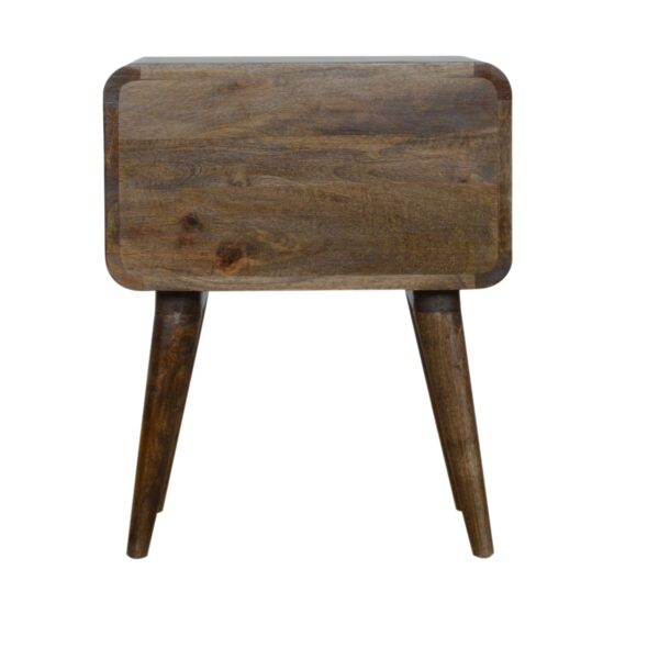 Curved Classic Grey Washed Bedside - Image 8