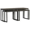 Set of 3 Iron Base Tables - Image 2