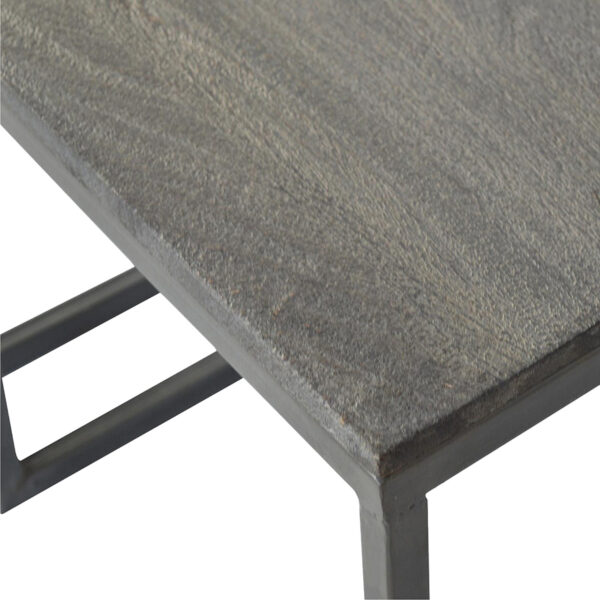 Set of 3 Iron Base Tables - Image 5