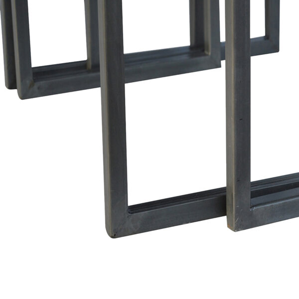 Set of 3 Iron Base Tables - Image 7