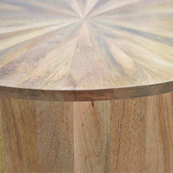 Round Wooden Coffee Table - Image 6