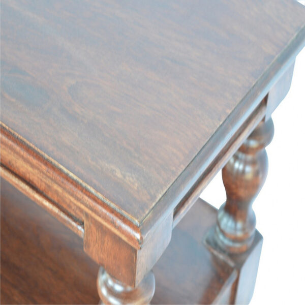 Solid Wood Turned Leg Console Table - Image 4