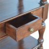 Solid Wood Turned Leg Console Table - Image 7