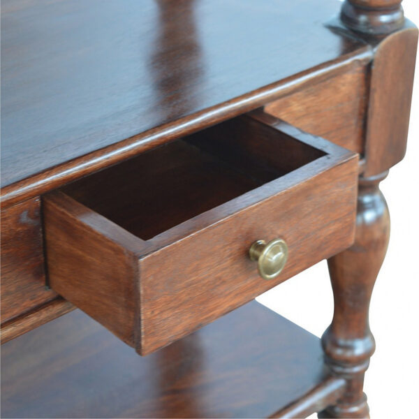 Solid Wood Turned Leg Console Table - Image 7
