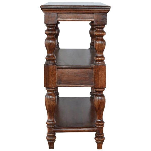 Solid Wood Turned Leg Console Table - Image 6