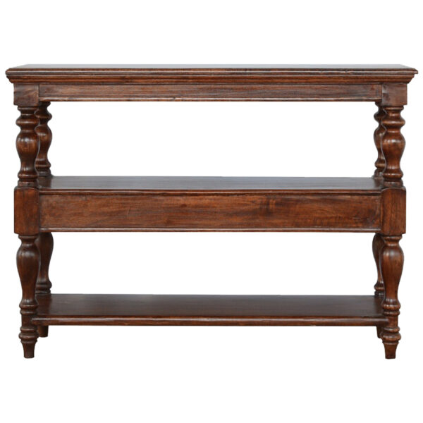 Solid Wood Turned Leg Console Table - Image 8