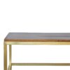Rectangle Gold Coffee Table - Image 6