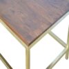 Rectangle Gold Coffee Table - Image 5