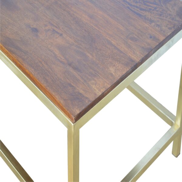 Rectangle Gold Coffee Table - Image 5