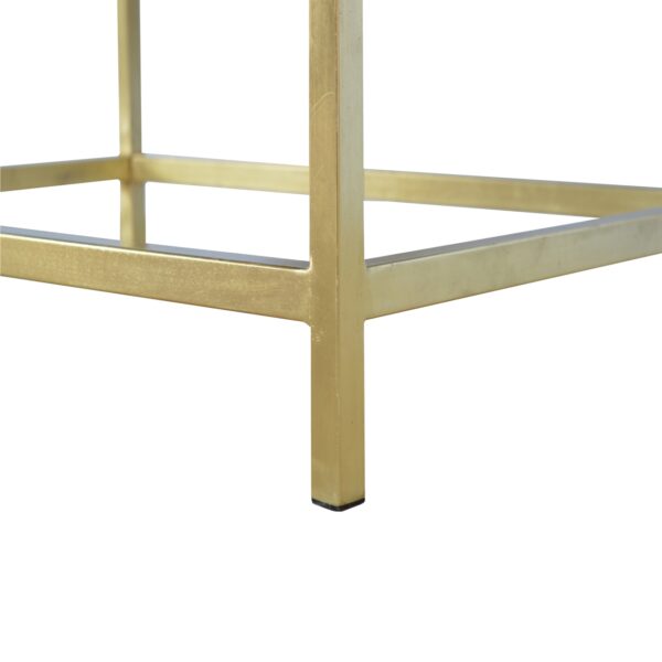 Rectangle Gold Coffee Table - Image 3