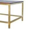 Rectangle Gold Coffee Table - Image 4