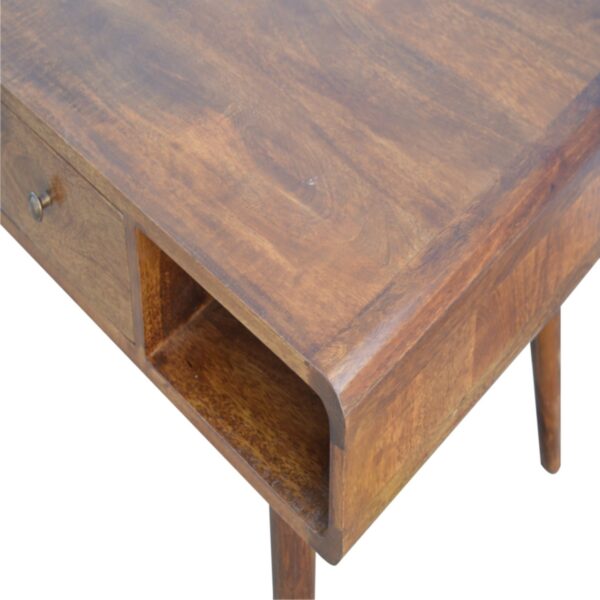 Curved Chestnut Coffee Table - Image 3