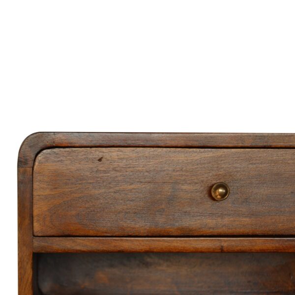 Chestnut Curve Floating Bedside - Image 3
