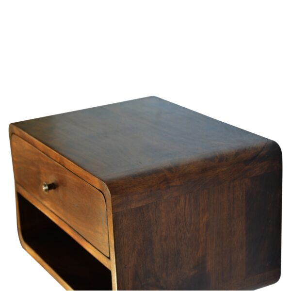 Chestnut Curve Floating Bedside - Image 4