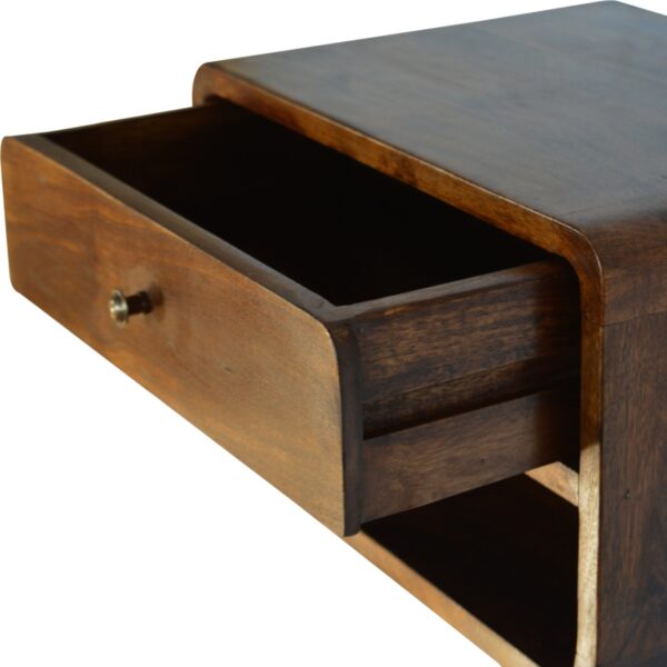 Chestnut Curve Floating Bedside - Image 5