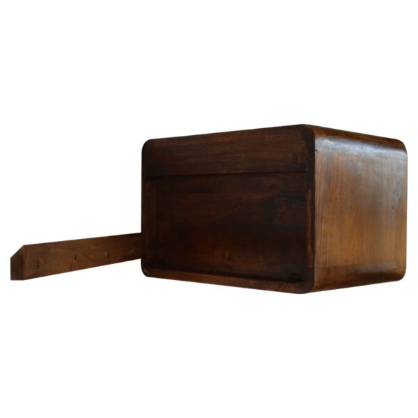 Chestnut Curve Floating Bedside - Image 8