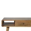 Curved Oak-ish Coffee Table - Image 6