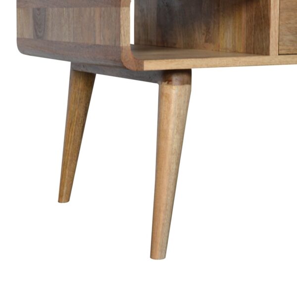 Curved Oak-ish Coffee Table - Image 4