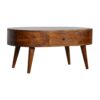 Chestnut Rounded Coffee Table - Image 2