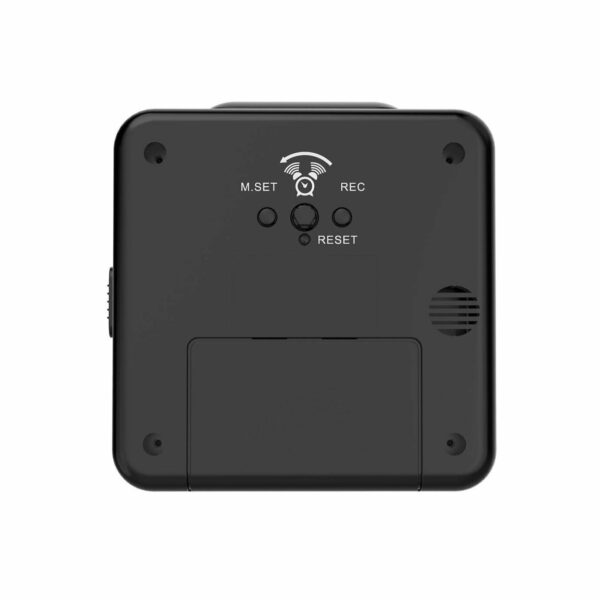 Precision Radio Controlled Analogue Black Alarm Clock AP060 - Image 3