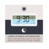 i-Star Portable White Alarm Clock with Temperature and Humidity- 90081PI - Image 4