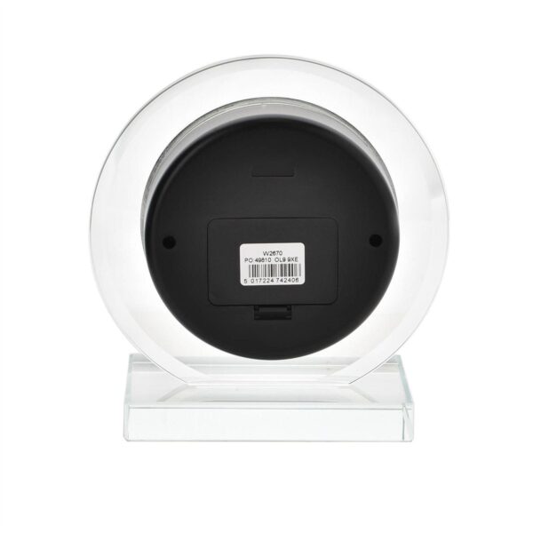 Wm.Widdop Round Glass Mantel Clock - Image 2