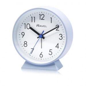 Ravel Bedside Modern Round Large Alarm Clock Ice Blue RC049.6