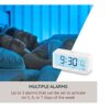 i-Star Portable White Alarm Clock with Temperature and Humidity- 90081PI - Image 5