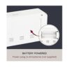 i-Star Portable White Alarm Clock with Temperature and Humidity- 90081PI - Image 2