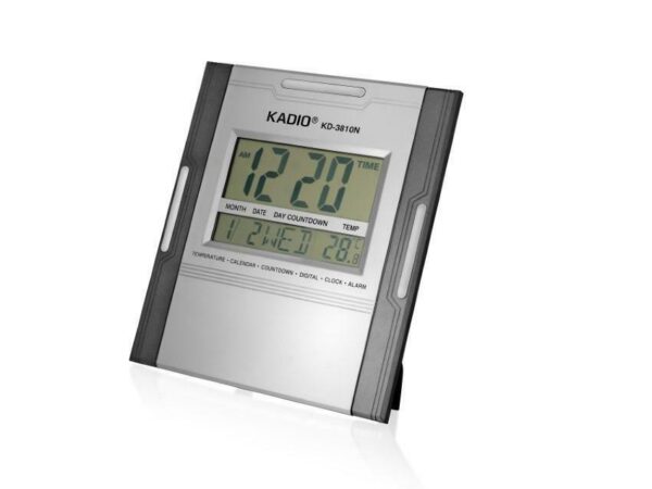 Kadio Digital Wall Mounted Clock with Temperature Day/Date Dispaly KD-3810N - Image 3