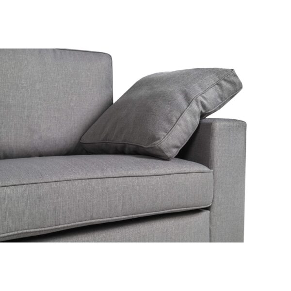 Alton Fabric Sofa 3S Silver - Image 3