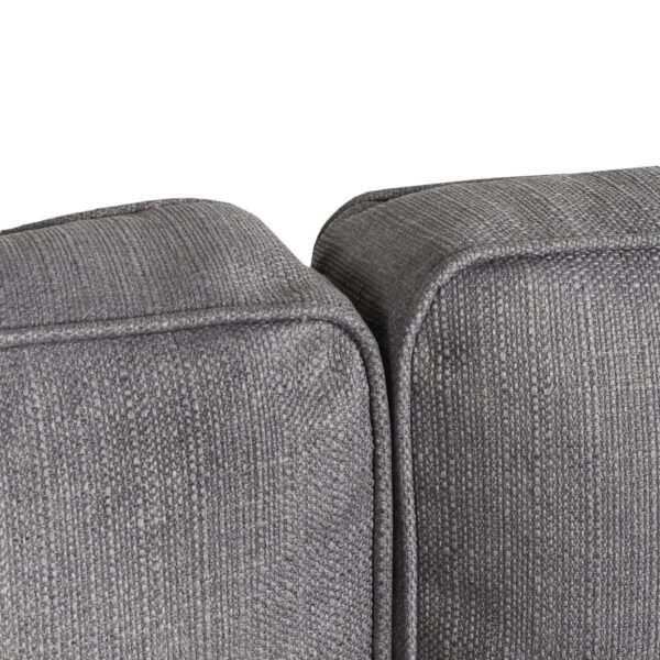 Alton Fabric Corner Sofa Silver - Image 4