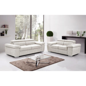 Amando Fabric 3 Seater Sofa - Beige