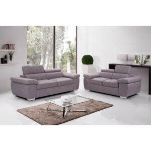 Amando Fabric 2 Seater Sofa - Mushroom