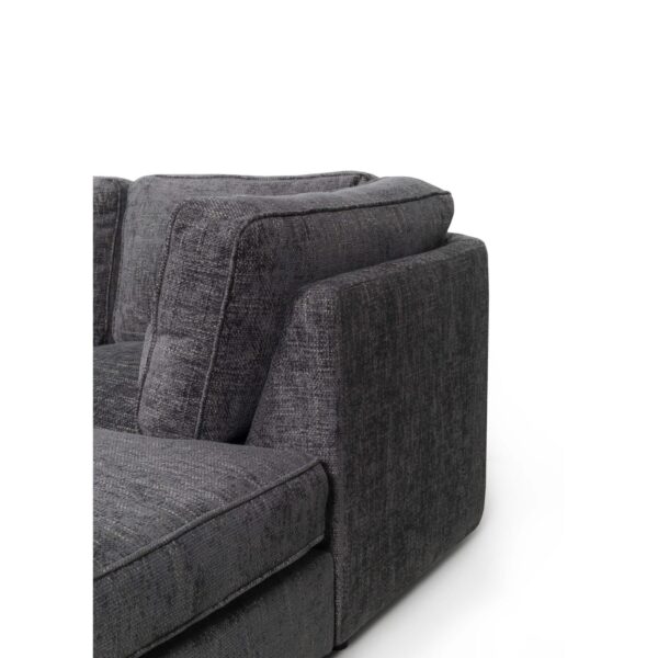 Ashby U Shaped Fabric Sofa Grey - Image 5
