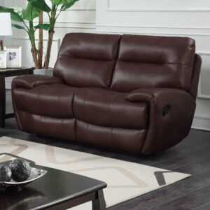 Bailey Recliner LeatherGel & PU 2 Seater - Tan