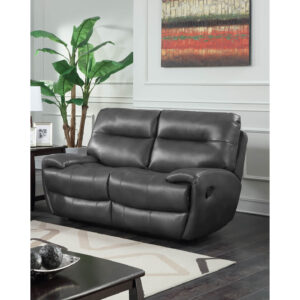 Bailey Recliner LeatherGel & PU 2 Seater - Grey